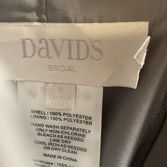 David's Bridal gown dress Mercury 2 strapless - Picture 3 of 6